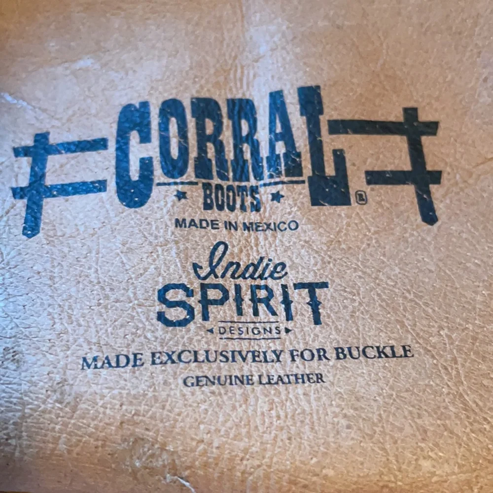 Corral Brown Suede Mid-Calf Heeled Boots - Picture 5 of 8